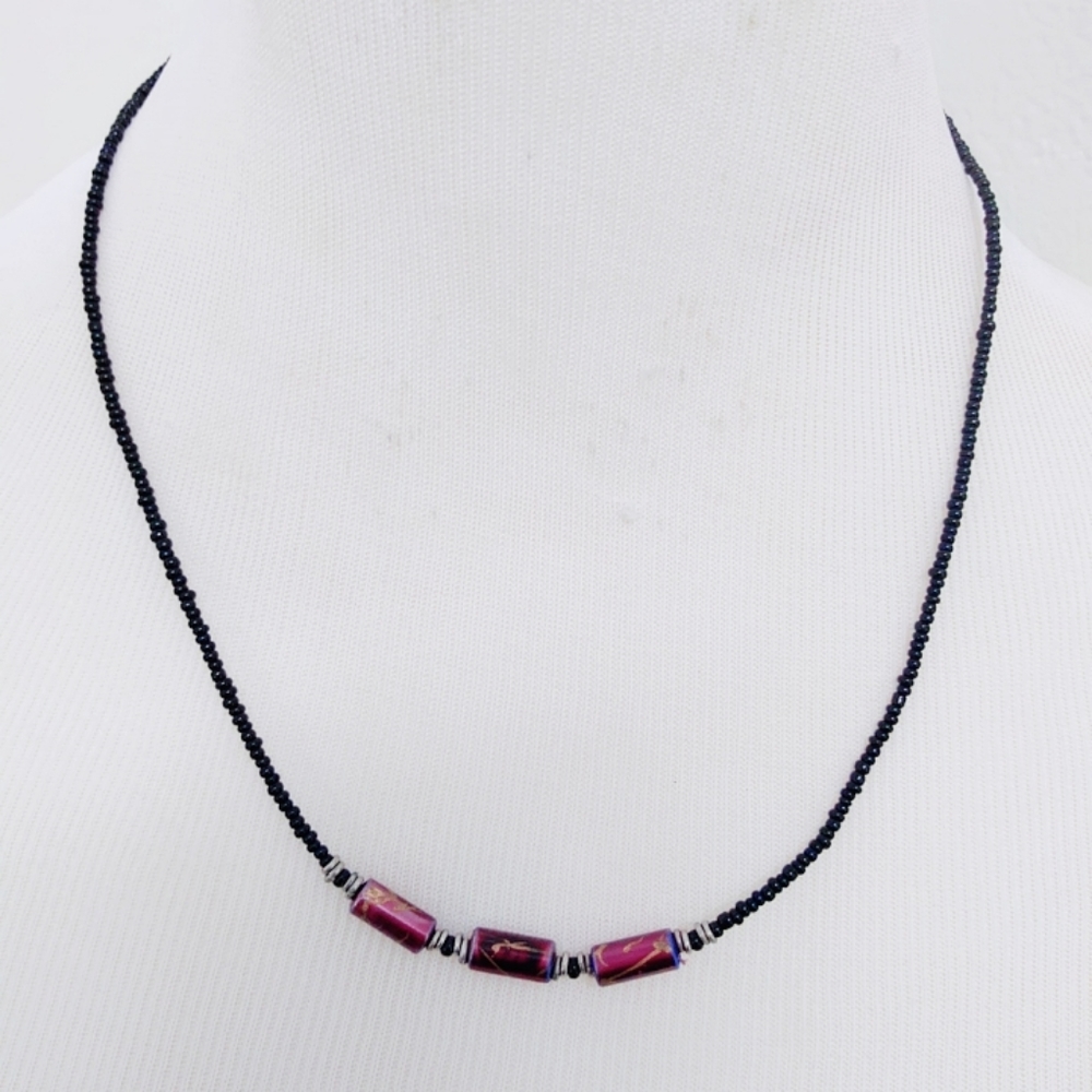 Handmade choker beaded simple necklace